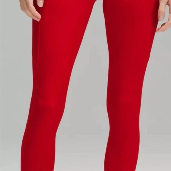 lululemon athletica Pants - Lululemon Athletica Red Stretchy Leggings